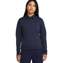 Under Armour Drive Midlayer Crew Blå Navy (Midnight 410) Online