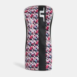 J.Lindeberg Driver Print Club Headcover JL Micro Bridge Rose Red New