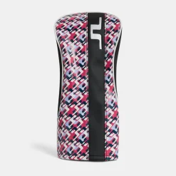 J.Lindeberg Driver Print Club Headcover JL Micro Bridge Rose Red New