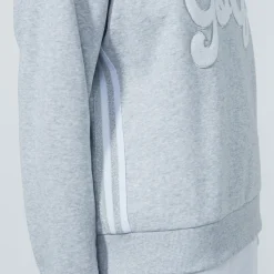 Daily Sports Embroidery Sweatshirt Pebble