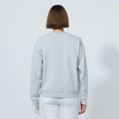 Daily Sports Embroidery Sweatshirt Pebble