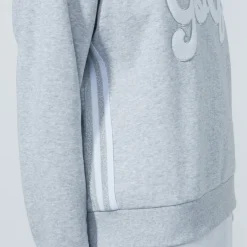 Daily Sports Embroidery Sweatshirt Pebble