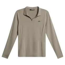 J.Lindeberg Falah Long Sleeve Polo Brindle