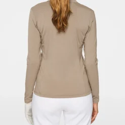 J.Lindeberg Falah Long Sleeve Polo Brindle