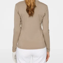 J.Lindeberg Falah Long Sleeve Polo Brindle