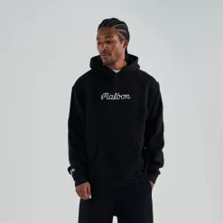 Malbon Golf Fesque Hoodie Svart Black New