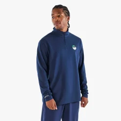 Malbon Golf Flyer Midlayer Blå Navy Sale