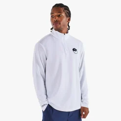 Malbon Golf Flyer Midlayer Vit White
