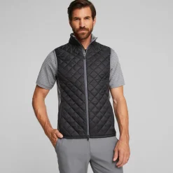 Puma Frost Quilted Vest Black-Slate Sky Online