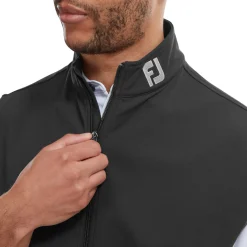 FootJoy Full-Zip Knit Vest Svart Outlet