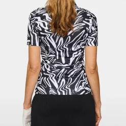 J.Lindeberg Georgia Print Polo Scribble JL White