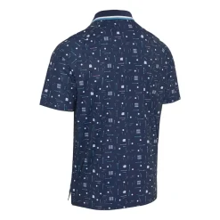 Callaway Golf Collection Print Polo Blå Peacoat Discount