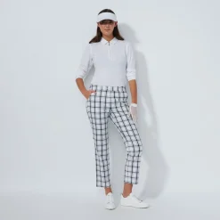 Daily Sports Golf Plaid Ankle Vit White-Black Clearance