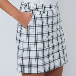 Daily Sports Golf Plaid 41 Cm Vit White-Black