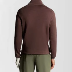 Lyle & Scott Golf Quarter Zip Merino Jumper Rosa Berry Hot