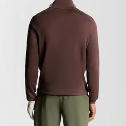 Lyle & Scott Golf Quarter Zip Merino Jumper Rosa Berry Hot