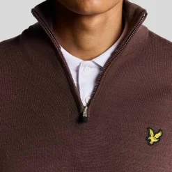 Lyle & Scott Golf Quarter Zip Merino Jumper Rosa Berry Hot
