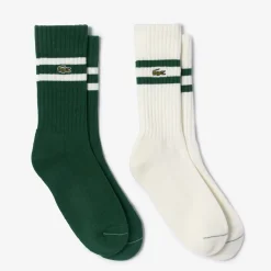 Lacoste Golf Sock 2-Pack Grön Green/Flour (YRR) New