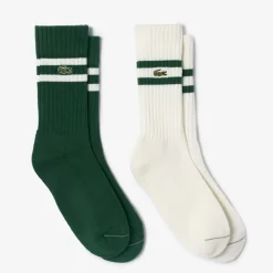 Lacoste Golf Sock 2-Pack Grön Green/Flour (YRR) New