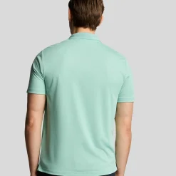 Lyle & Scott Golf Tech Polo Mineral Turq (X523) New
