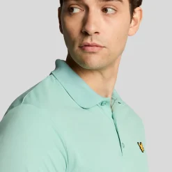 Lyle & Scott Golf Tech Polo Mineral Turq (X523) New