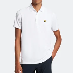 Lyle & Scott Golf Tech Polo Vit Vit (626) Discount
