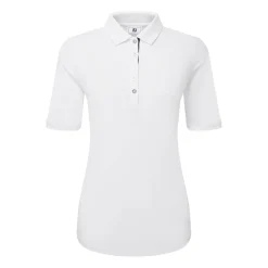 FootJoy Half Sleeve Ruched Lisle Vit White Outlet