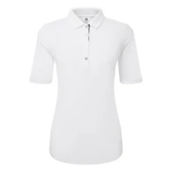 FootJoy Half Sleeve Ruched Lisle Vit White Outlet