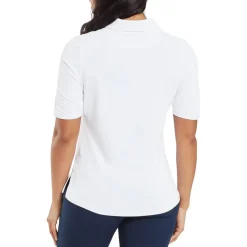 FootJoy Half Sleeve Ruched Lisle Vit White Outlet
