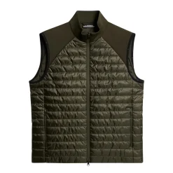J.Lindeberg Hayden Quilt Hybrid Vest Forest-Green Outlet