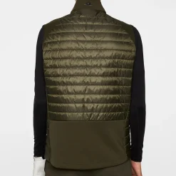 J.Lindeberg Hayden Quilt Hybrid Vest Forest-Green Outlet