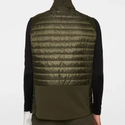 J.Lindeberg Hayden Quilt Hybrid Vest Forest-Green Outlet