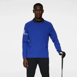 J.Lindeberg Heath Knitted Sweater Clematis-Blue Online