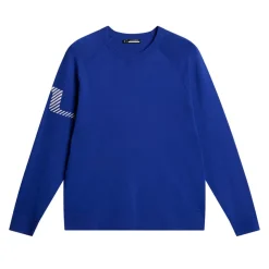 J.Lindeberg Heath Knitted Sweater Clematis-Blue Online