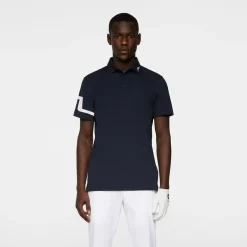 J.Lindeberg Heath Regular Fit Golf Polo Blå JL Navy