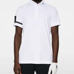 J.Lindeberg Heath Regular Fit Golf Polo Vit White Discount