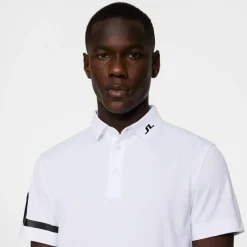 J.Lindeberg Heath Regular Fit Golf Polo Vit White Discount