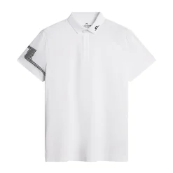 J.Lindeberg Heath Strike Polo Vit White New