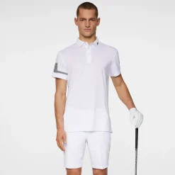 J.Lindeberg Heath Strike Polo Vit White New
