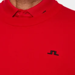 J.Lindeberg Henry Knitted Sweater Barbados-Cherry Discount
