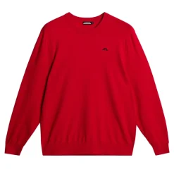 J.Lindeberg Henry Knitted Sweater Barbados-Cherry Discount