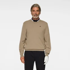 J.Lindeberg Henry Knitted Sweater Brindle Outlet