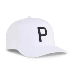 Puma Heritage P Tech Cap White Glow- Black