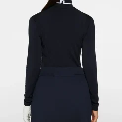 J.Lindeberg Hertta Long Sleeve Polo Blå JL Navy Hot