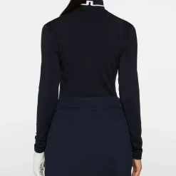 J.Lindeberg Hertta Long Sleeve Polo Blå JL Navy Hot