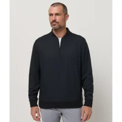 Travis Mathew Highway M 1/4 Zip Svart Black Hot