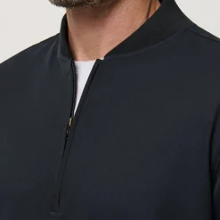 Travis Mathew Highway M 1/4 Zip Svart Black Hot