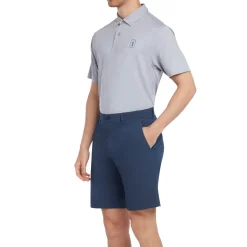 PGA Tour horizontal Texture 9 Blå Navy (411) New