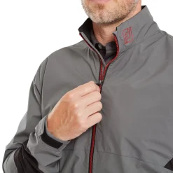 FootJoy Hydrolite X Jacket Charcoal With Black & Red Sale