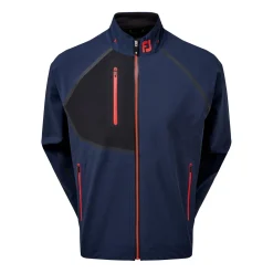 FootJoy Hydrotour Jacket Navy With Black And Bright Red Clearance